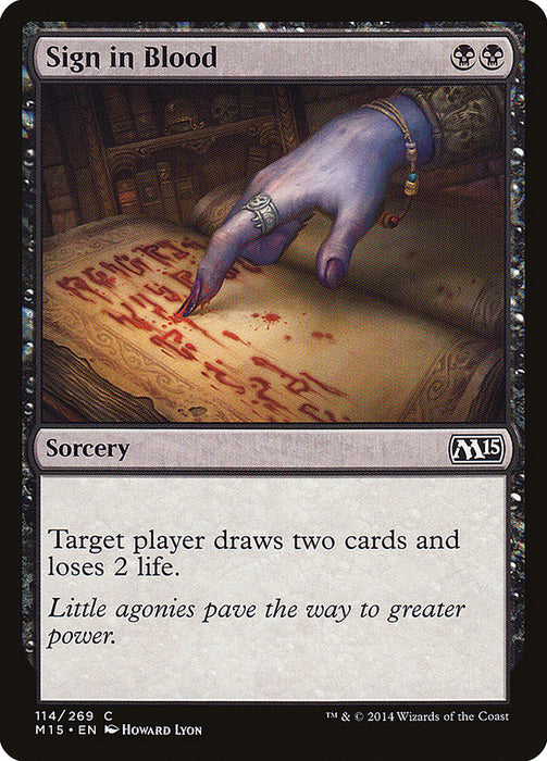 Sign in Blood  (Foil)