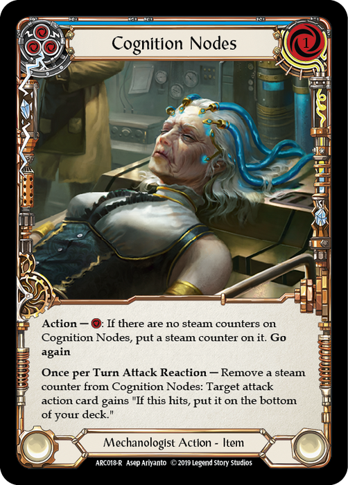 Cognition Nodes (Blue) - Rainbow Foil - 1st Edition