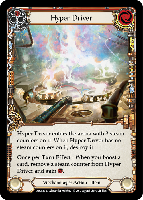 Hyper Driver (Red) - Rainbow Foil - 1st Edition