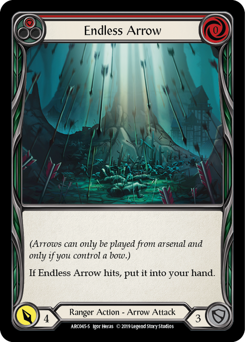 Endless Arrow (Red) - Rainbow Foil - 1st Edition