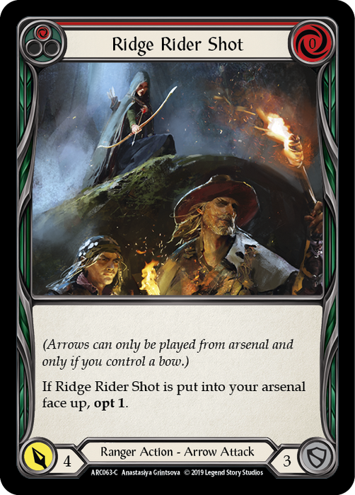 Ridge Rider Shot (Red) - Rainbow Foil - Unlimited Edition