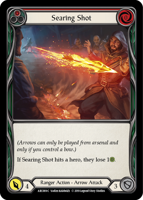 Searing Shot (Red) - Rainbow Foil - Unlimited Edition