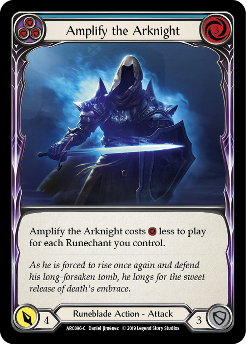 Amplify the Arknight (Blue) - Rainbow Foil - 1st Edition