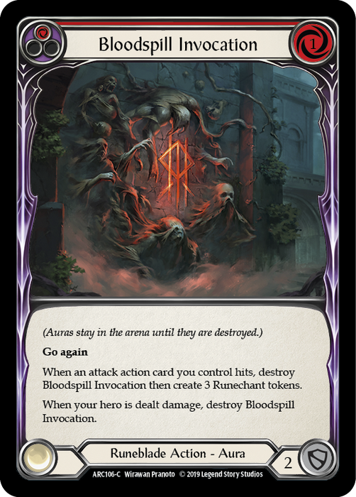 Bloodspill Invocation (Red) - 1st Edition