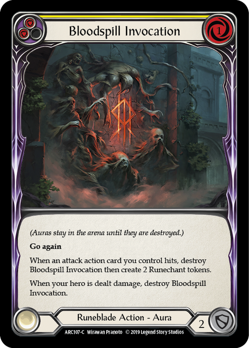 Bloodspill Invocation (Yellow) - 1st Edition