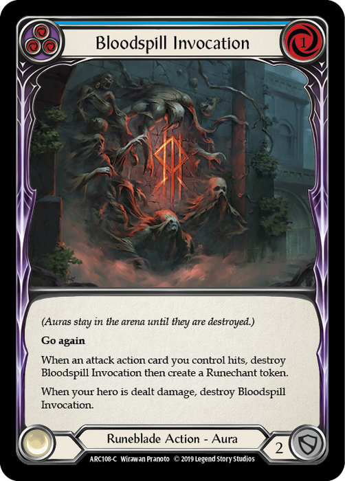 Bloodspill Invocation (Blue) - 1st Edition