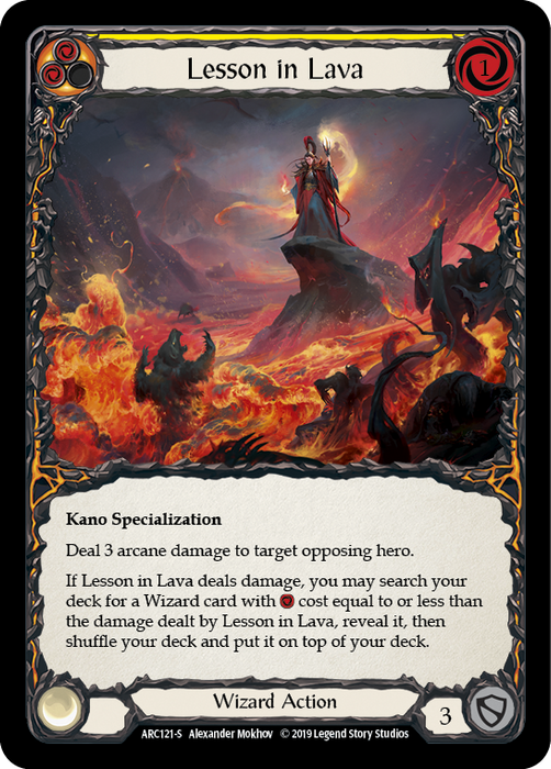 Lesson in Lava (Yellow) - 1st Edition