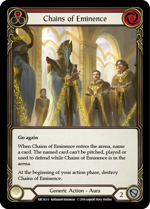 Chains of Eminence (Red) - Rainbow Foil - 1st Edition