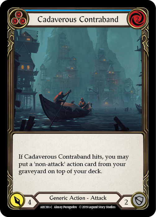 Cadaverous Contraband (Blue) - Rainbow Foil - 1st Edition