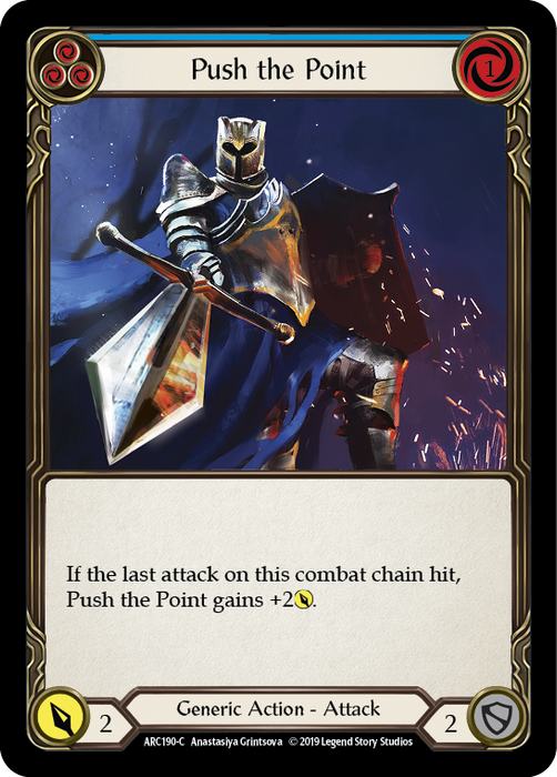 Push the Point (Blue) - Rainbow Foil - 1st Edition