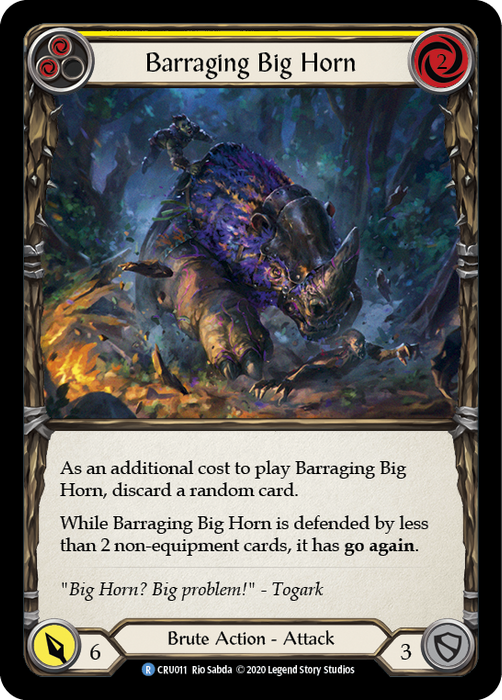 Barraging Big Horn (Yellow) - 1st Edition