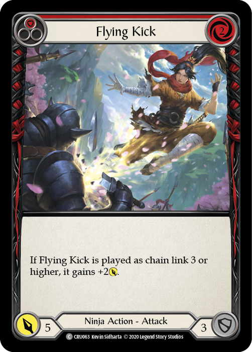 Flying Kick (Red) - 1st Edition