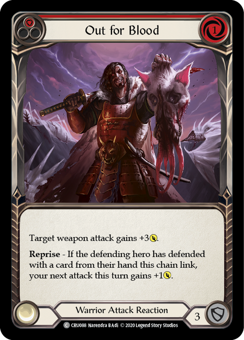 Out for Blood (Red) - Rainbow Foil - 1st Edition