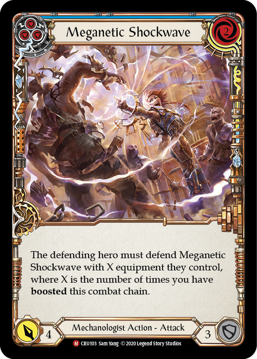 Meganetic Shockwave - Rainbow Foil - 1st Edition