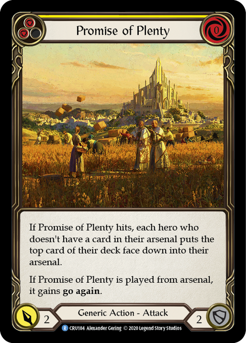 Promise of Plenty (Yellow) - Rainbow Foil - 1st Edition