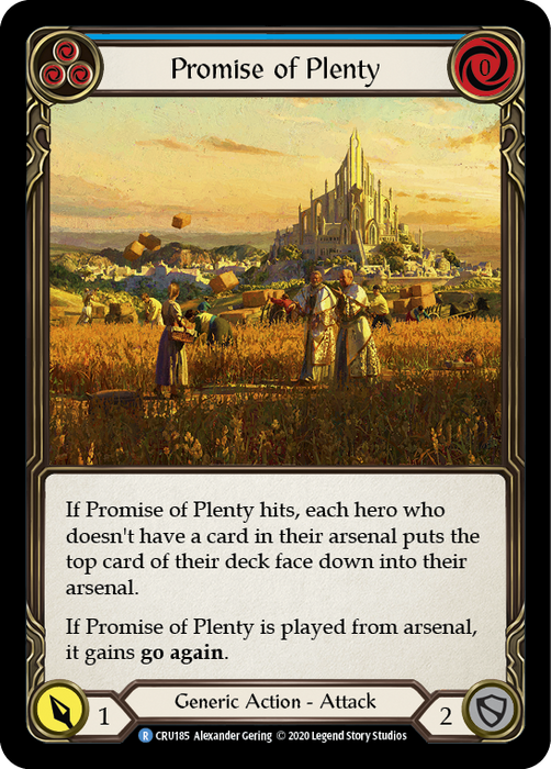 Promise of Plenty (Blue) - Rainbow Foil - Unlimited Edition