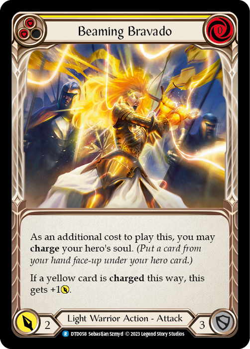 Beaming Bravado (Yellow) - Rainbow Foil