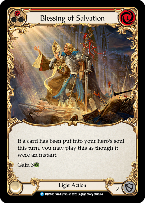 Blessing of Salvation (Red) - Rainbow Foil