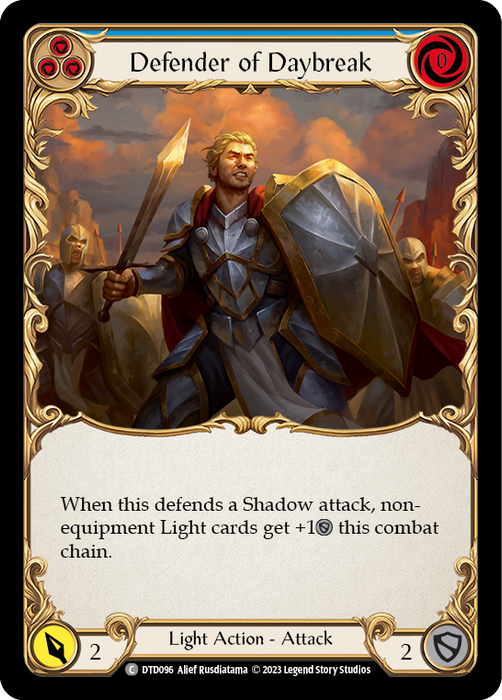 Defender of Daybreak (Blue) - Rainbow Foil