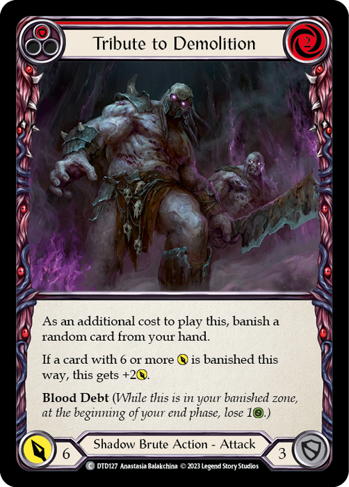 Tribute to Demolition (Red) - Rainbow Foil