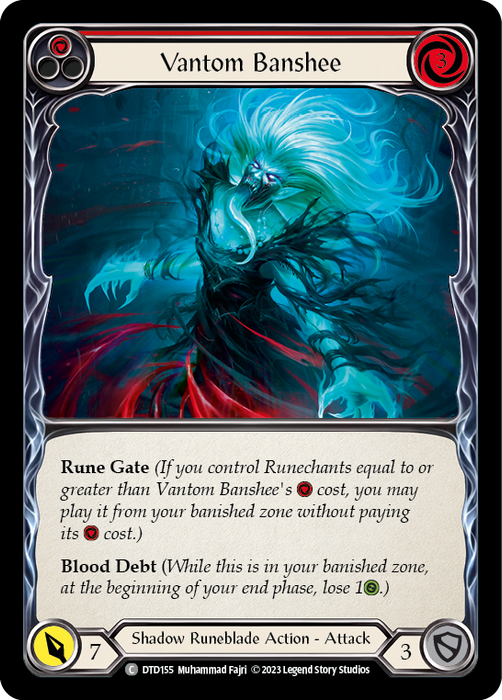 Vantom Banshee (Red) - Rainbow Foil