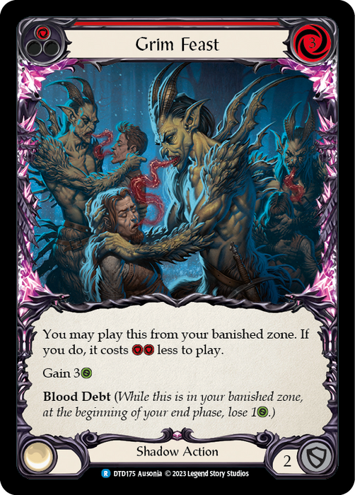 Grim Feast (Red) - Rainbow Foil