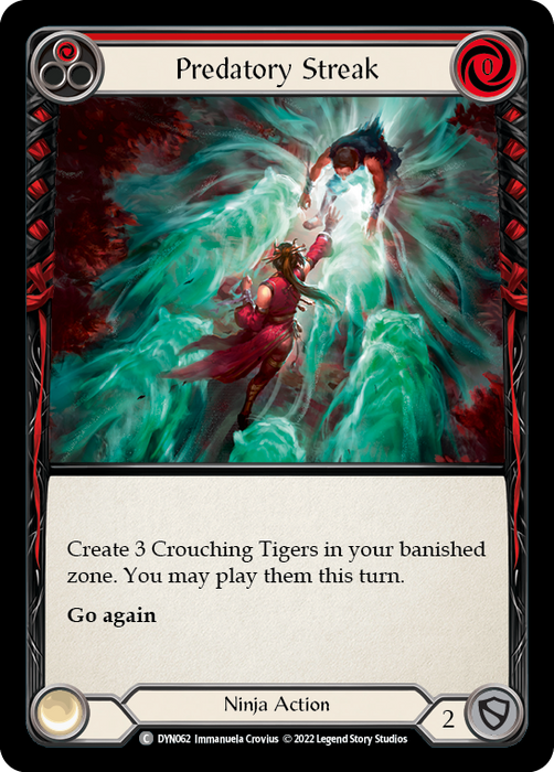 Predatory Streak (Red) - Rainbow Foil