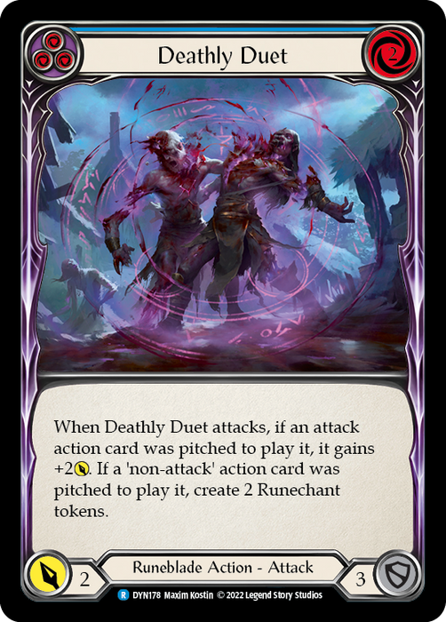 Deathly Duet (Blue) - Rainbow Foil