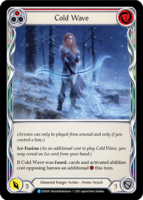 Cold Wave (Red) - Rainbow Foil - Unlimited Edition