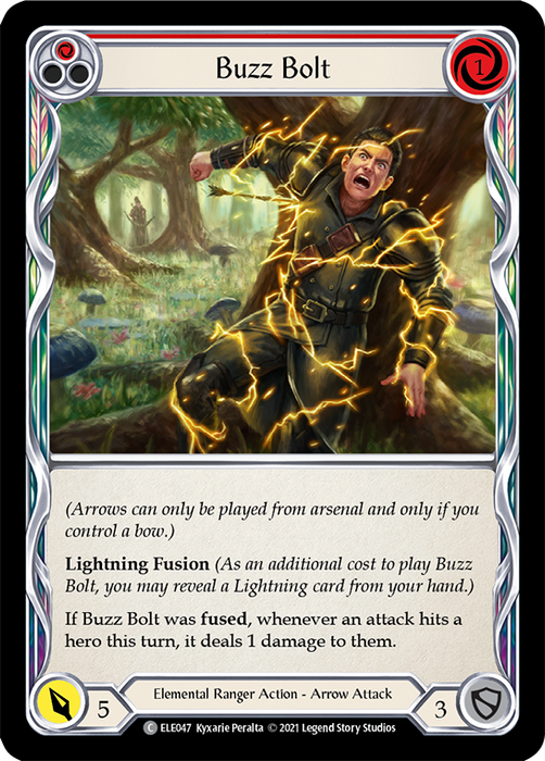 Buzz Bolt (Red) - Rainbow Foil - Unlimited Edition