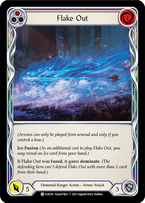 Flake Out (Red) - Rainbow Foil - 1st Edition