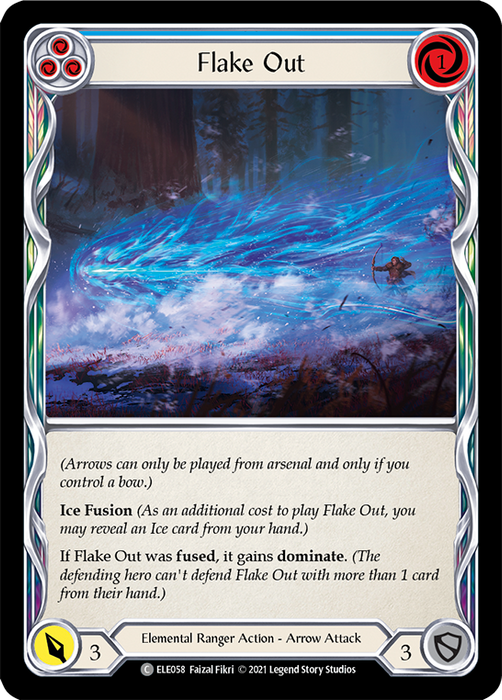 Flake Out (Blue) - Rainbow Foil - 1st Edition