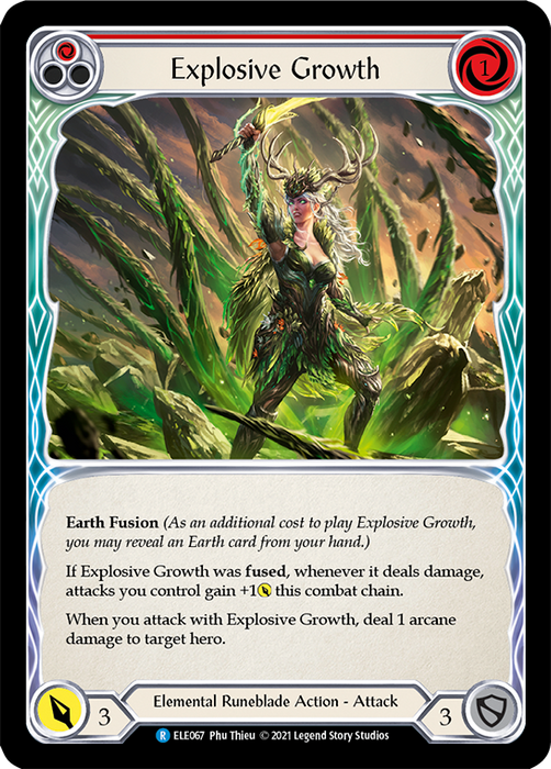 Explosive Growth (Red) - Rainbow Foil - 1st Edition