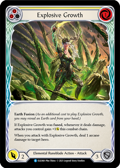 Explosive Growth (Yellow) - Rainbow Foil - 1st Edition