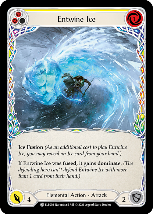 Entwine Ice (Yellow) - Rainbow Foil - Unlimited Edition
