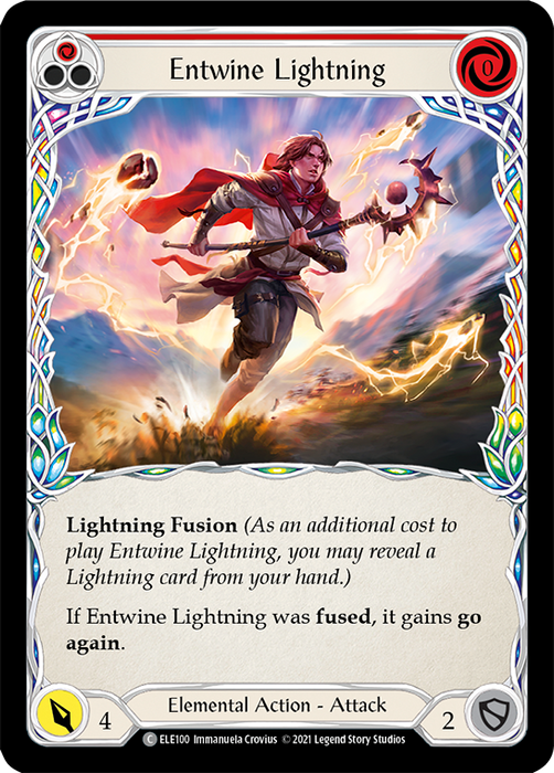 Entwine Lightning (Red) - Rainbow Foil - 1st Edition