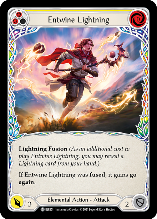 Entwine Lightning (Yellow) - Rainbow Foil - Unlimited Edition