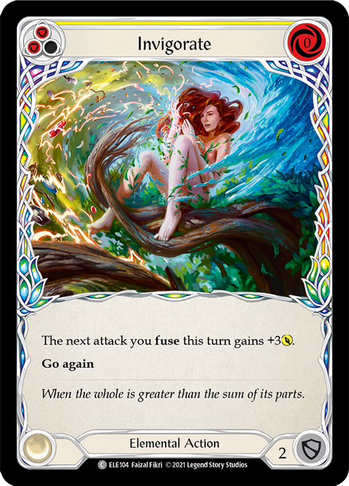 Invigorate (Yellow) - Rainbow Foil - 1st Edition