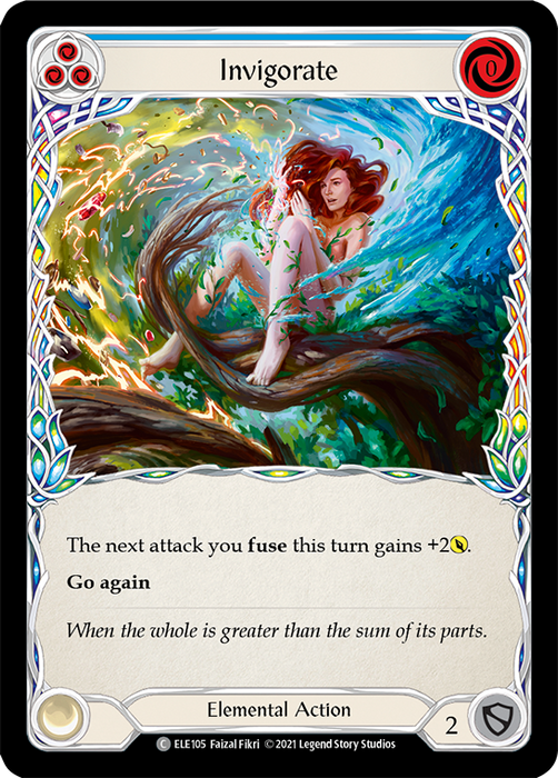 Invigorate (Blue) - Rainbow Foil - 1st Edition