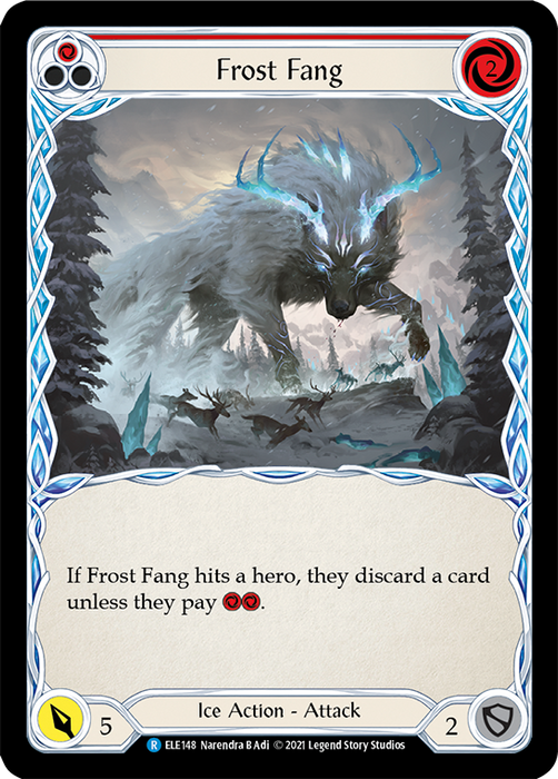 Frost Fang (Red) - Rainbow Foil - 1st Edition