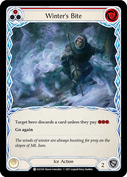Winter's Bite (Red) - Rainbow Foil - Unlimited Edition