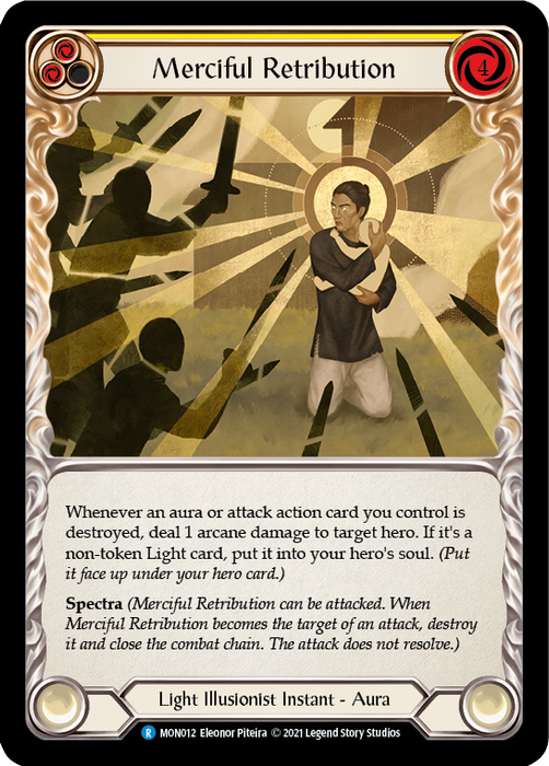 Merciful Retribution (Yellow) - Rainbow Foil - 1st Edition