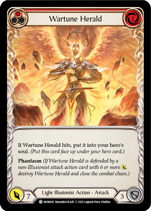 Wartune Herald (Red) - Rainbow Foil - Unlimited Edition