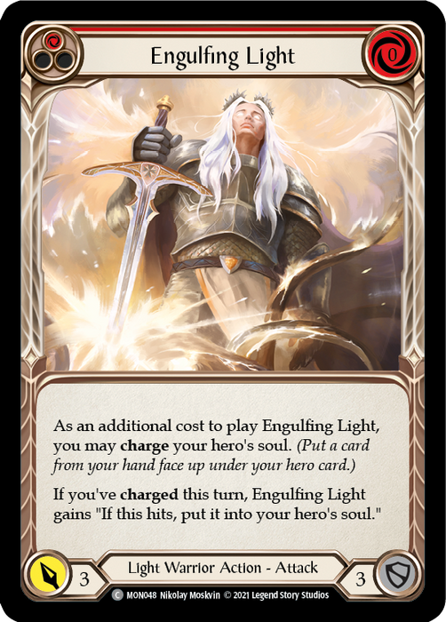 Engulfing Light (Red) - Rainbow Foil - 1st Edition