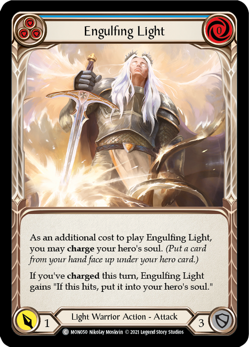 Engulfing Light (Blue) - Rainbow Foil - Unlimited Edition