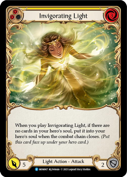 Invigorating Light (Yellow) - Rainbow Foil - 1st Edition