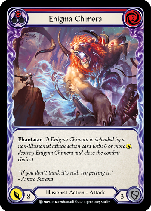 Enigma Chimera (Red) - Rainbow Foil - 1st Edition