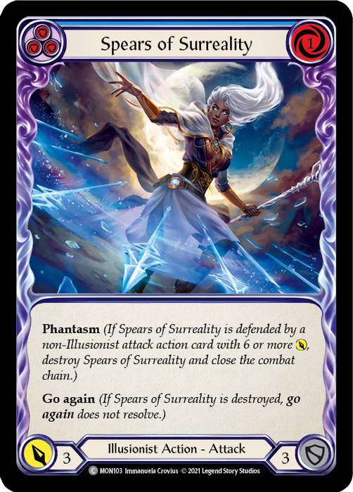 Spears of Surreality (Blue) - Rainbow Foil - 1st Edition