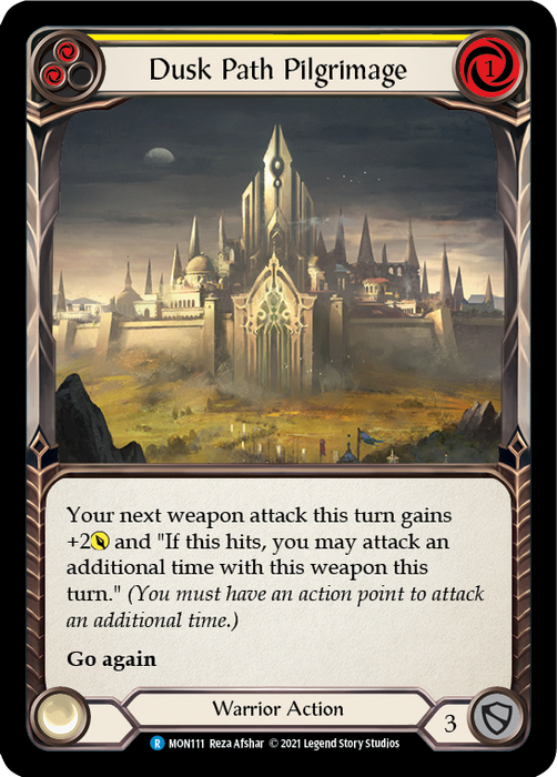 Dusk Path Pilgrimage (Yellow) - Rainbow Foil - Unlimited Edition