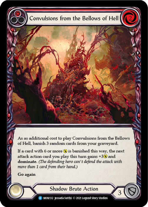 Convulsions from the Bellows of Hell (Red) - Rainbow Foil - Unlimited Edition